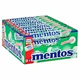 Mentos Lot de 40 rouleaux de bonbons à mâcher menthe armée pour une haleine fraîche, lot de 40 rouleaux, végétaliens