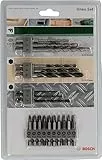 Bosch Accessories 19 pièces Kit Uneo Mixed (pour le bois, le métal et la pierre, accessoires marteau burineur) Argent