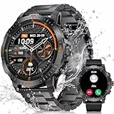 DREMAC Montre Connectée Homme avec Appel 1,43'' Amoled Montre Connectée Sport,120+ Modes Sportifs,24/7 Moniteur de Fréquence Cardiaque SpO2 et Sommeil,500mAh Batterie,IP68 Étanche,pour Android iOS