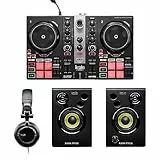 Hercules DJLearning Kit MK2 — Kit Tout-en-Un pour Apprendre à Mixer — Logiciels et Tutoriels Inclus
