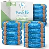 Baby Lama - 15 Sac Poubelle Couche, Recharge Poubelle à Couche, Compatibles avec Recharge Poubelle a Couche Tommee Tippee, Idéal pour Poubelles à Couches et Recharges.