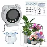 TRJZWA Programmateur Arrosage Automatique Interieur, 2025 Dernier Réveil USB-C Kit D'irrigation Systeme avec Minuterie Programmateur et 15M Tuyau D'arrosage Goutte à Goutte pour Jardin/Balcons/Serre