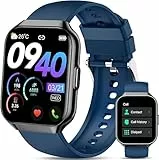 QCOQ® Montre Connectée Homme Femme avec Appel Bluetooth, 1.96' Smartwatch avec 110+ Modes Sportifs, Etanche IP68 Montre Connectée Sport avec Podometre/Cardio/Moniteur de Sommeil pour iOS/Android