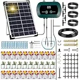 GUHAOOL Kit D'irrigation Goutte à Goutte Automatique énergie Solaire, Système D'irrigation Automatique de Jardin avec Minuterie+Tuyau de 35M, Systeme Arrosage Automatique pour Jardin,Plantes de Balcon