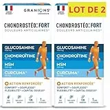 GRANIONS CHONDROSTEO + FORT ARTICULATIONS - Articulations - Glucosamine Chondroïtine, MSM, Harpagophytum, Vitamine D3 - Flexibilité, Mobilité - 120 Comprimés-Fabriqué en France lot de 2