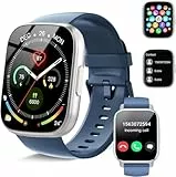 Montre connectée pour homme et femme - HD Touch - 1,95' - Avec fonction téléphone - 130 + modes de sport - Tracker de fitness - Étanche IP68 - Pour iOS et Android