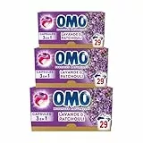 OMO- Lessive liquide en capsules 3 en 1 J'ai rêvé du Sud - 87 lavages - Lavande et Patchouli - propreté éclatante & parfum longue durée aux essences naturelles (lot de 3x29)