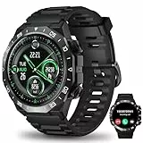 Montre Connectée Homme Femme ave Appel Bluetooth,1.39' HD Écran Tactile Intelligent,112+ Modes Sportifs,Etanche IP68 Montre Connectée Homme,SpO2/Cardiaque ave Sommeil/Podometre pour Android/iOS,Noir