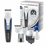 Remington Tondeuse Barbe [Multifonction Cheveux,Visage&Corps] Graphite Series G4 (Lames Graphite,Précision, 4 têtes interchangeables,Sabots ajustables 0,5-20mm,Secteur/SansFil 90min) Tondeuse PG4000