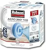 Rubson AERO 360° Recharges en tabs neutres pour absorbeur d'humidité, recharges pour déshumidificateurs AERO 360° ultra absorbantes et anti odeurs, 2 x 450 g