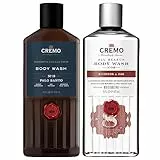 CREMO - Réserve Collection Gel Douche - Palo Santo - Parfum Subtil et Luxueux - CREMO - Gel Douche Bourbon et Oak Gel Douche Hydratant et Épicé