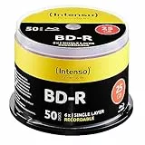 Intenso Blu-Ray Lot de 50 boîtes à Cake 25 Go 6X Speed Recorcable