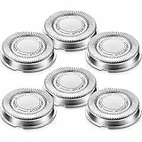 6 Pièces Tête de Rechange SH30 Têtes de Rechange pour Rasoir Compatible avec Rasoir Électrique Philips Séries 1000, 2000, 3000 Cliquez et Style avec Lame Pointue, non d'Origine