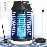 WUEAOA Lampe Anti Moustique Version télécommandée, Lampe Anti Mouche 4200V 15W UV Tueur d'Insectes Électrique Anti Insectes Répulsif Efficace Portée 80-140m², Norme IPX4‌ pour Intérieur et Extérieur