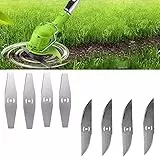Coupe Bordure Lame De Rechange, 24V Coupe Bordure sans Fil avec Batterie Lame en Métal, Debroussailleuse Electrique Accessoires, pour Coupe Bordure sans Fil Garniture De Jardin,Metal Blade