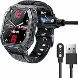 Blueshaweu Compatible avec EIGIIS K55 1.85'' Smartwatch Chargeur, Blueshaweu Magnétique Charging Montre Connectée USB 3,3ft Compatible avec LEMFO K55/JELLOO K55 Smartwatch (Noir)