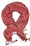 KARL LOVEN Foulard Palestinien - Keffieh - Chèche - Pashmina - Cheich - cheche/AU CHOIX : Noir - Beige - Orange - Rouge - Gris NEUF (ROUGE)