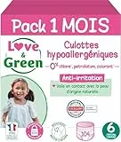 Love & Green Culottes hypoallergéniques et écologiques T6 x 26