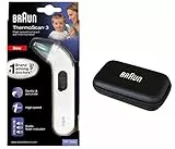 Braun Thermomètre auriculaire infrarouge ThermoScan3 IRT3030 & Boitier de protection Braun