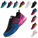 Hitmars Basket Femme Chaussures de Sport Running Sneaker Air Chaussures de Course Respirant Légères Chaussures de Running Jogging Fitness Gym Outdoor Mode Sneaker Violet Bleu EU 39