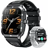 Montre Connectée Homme Smartwatch avec Appel: 2.0' Smart Watch Surveillance Santé Fréquence Cardiaque Sommeil 100+ Modes Sportif 3ATM Étanche Fitness Tracker Montre Intelligente Compatible Android iOS