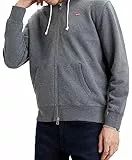 Levi's New Original Zip Up Sweatshirt Homme, Charcoal Heather Xx, XXL