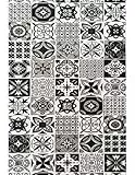 Mani Textile Tapis de Cuisine Carreaux de Ciment
