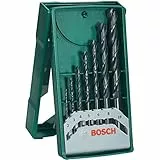 Bosch Accessories 2607019673 Set de 7 forets à métaux mini-X-Line Diamètre 2/3/4/5/6/8/10 mm Noir