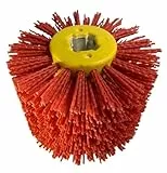 Brosse Metallique Meuleuse, Brosse Fartools Brosse de polissage de tambour de roue de dessin en Nylon abrasif de couleur rouge de 60 grains Uso apto para le polissage du bois