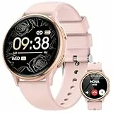 RUXINGX Montre intelligente pour femme, 1,27' HD, IP68, 110+ modes sportifs, sommeil, fonction féminine, pour iOS Android