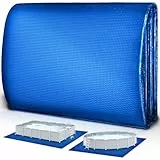 tillvex® Bâche de Sol Premium pour Piscine de 250 g/m² - Tapis de Sol pour Piscine résistant aux UV et indéchirable - pour protéger Le Sol de Votre Piscine (445 x 254 cm)