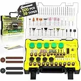 moveland 500pcs Kit Accessoires Outil Rotatif - Accessoires Pour Outils Rotatifs Multifonctions - Facile à Couper, à Meuler, à Polir, à Percer et à Graver, à Bricoler et à la Main