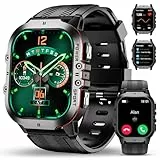 OUKITEL Montre Connectée Homme,1.96'HD Smartwatch avec Appel Bluetooth,100+ Mode Sportifs,Montre Sport pour Surveiller Cardio,Podometre,Sommeil,Étanche 5ATM,Montre Connectée Militaire pour Android iOS