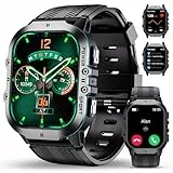 OUKITEL Montre Connectée Homme,1.96' HD Smartwatch avec Appel Bluetooth,100+Mode Sportifs,Montre Sport pour Surveiller Cardio,Podometre,Sommeil,Étanche 5ATM,Montre Connectée pour Android iOS Noir