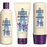 Aussie Hydrate Miracle Shampoing, Après-shampoing Et Soin Intensif Hydratants, Pour Cheveux Secs, Á L'Huile De Macadamia