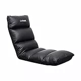 Trust Gaming GXT 718 Rayzee Chaise Gaming Pliable, Coussin De Sol pour Consoles, Appuie-tête et Dossier Réglables, Supporte Jusqu'à 125 kg, Fauteuil Gamer pour Jeux, Relax, Enfant, Lecture, Noir