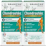 GRANIONS Chondrostéo+ Articulations - 2x180 Comprimés - Glucosamine, Chondroïtine, Msm, Harpagophytum, Bambou [Silicium] Triple Action :Mobilité & Souplesse Articulaire Capital Osseux - Made In France