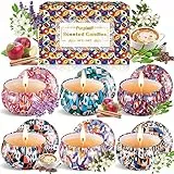 Purpledi Bougie Parfumée Ensemble Cadeau, Candle Bougies Parfumées Bougies en Cire De Soja Naturelle pour L'aromathérapie, Bath, Yoga, La Saint-Valentin et Cadeau de Fête des Mères (6PCS)