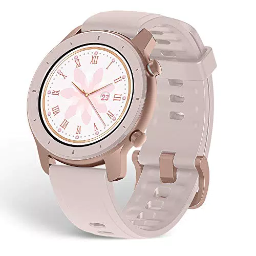 Amazfit GTR 42 3, 05 cm 42 mm AMOLED Noir, Rose doré GPS