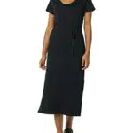Amazon Essentials Robe t-Shirt mi-Longue, ceinturée