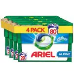 Ariel All-in-1 PODS, Lessive Liquide Tablettes/En Capsules 4x20 Lavages