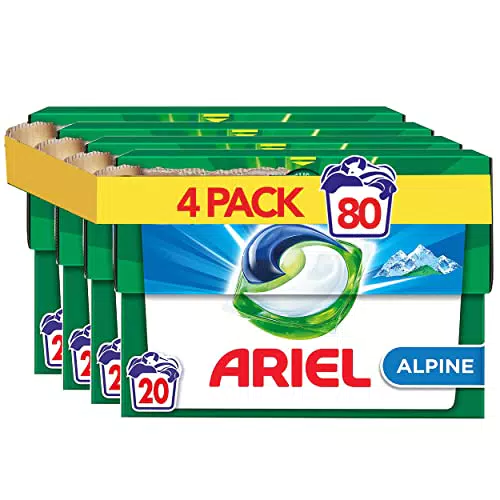 Ariel All-in-1 PODS, Lessive Liquide Tablettes/En Capsules 4x20 Lavages