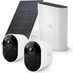 Arlo 2 Caméras de Surveillance Ultra 2 Spotlight + Panneau Solaire