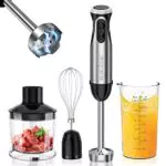 Bonsenkitchen Mixeur Plongeant, 4-en-1 Mixeur Plongeur Multifonction 1000W