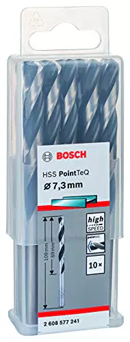 Bosch Accessories Ensemble de 10 forets hélicoïdaux HSS PointTeQ