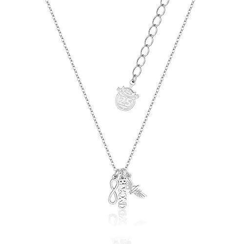 Disney Couture Kingdom Pixar Toy Story Collier plaqué or blanc Buzz l'Éclair Infinity and Beyond