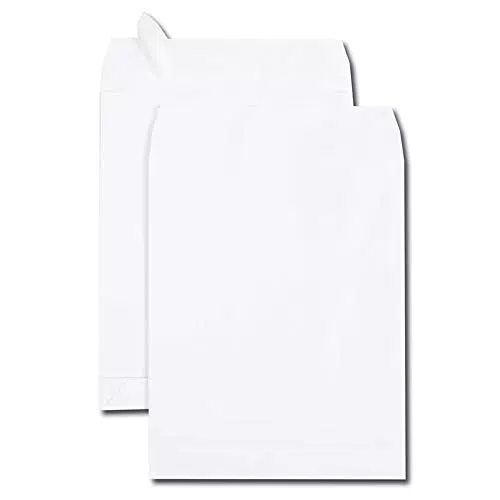 GPV Paquet de 50 pochettes kraft blanc auto-adhésives