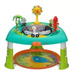 Infantino 3-in-1 Spin & Stand Entertainer - 360 Seat and Activity Table with Simple Store-Away Design