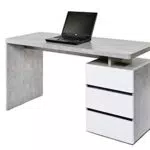 Jahnke Bureau CU Libre C 240, Bois, Blanc, 55 x 140 x 75