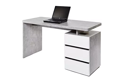 Jahnke Bureau CU Libre C 240, Bois, Blanc, 55 x 140 x 75
